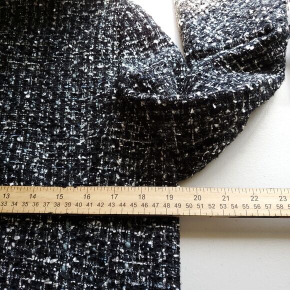 Emerson Rose Blazer Skirt Set Womens Medium Black Parisian Tweed Speckled Zipper - Picture 8 of 16